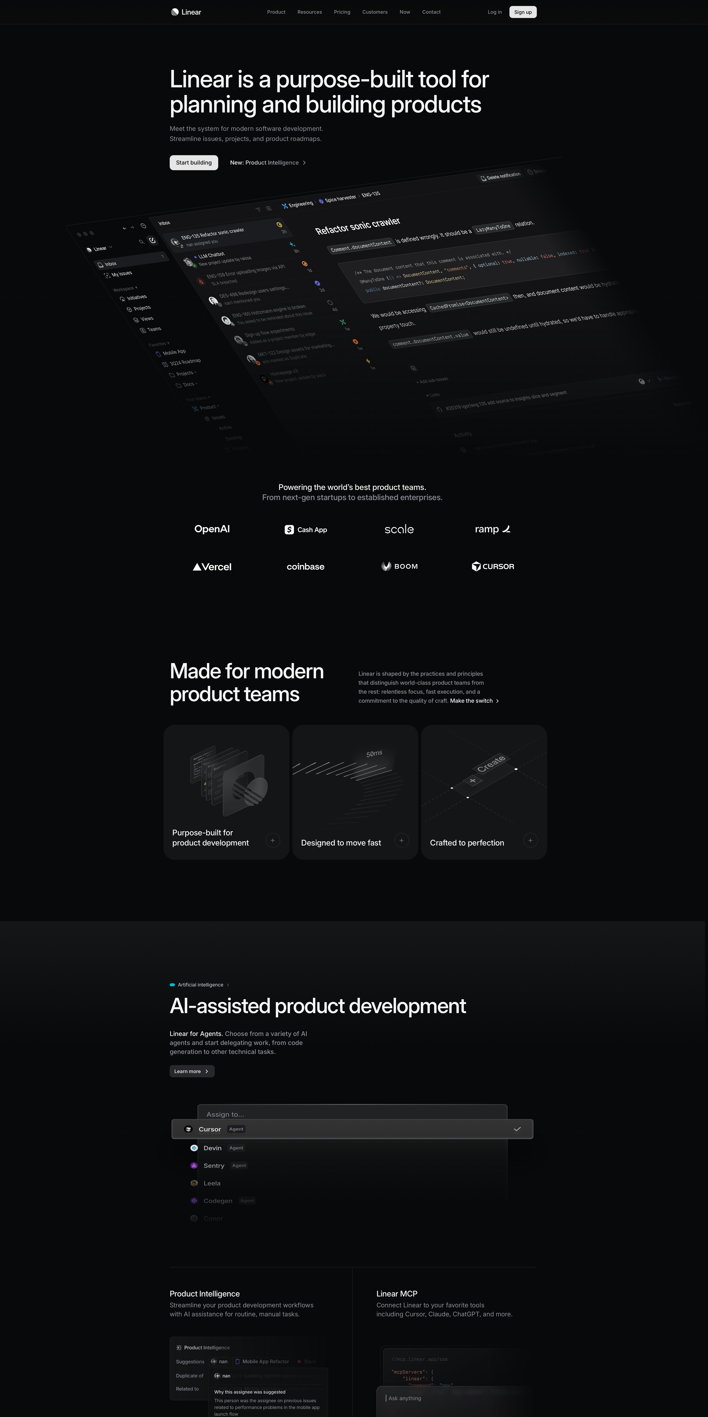 Linear - Website Screenshot
